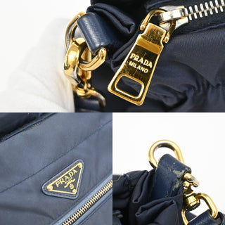 Prada Zip Convertible Shopping Tote Re-Nylon with Saffiano Leather