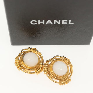 Chanel Vintage CC Earrings Metal