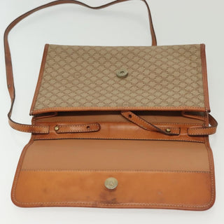 Celine Vintage Macadam Shoulder Bag Canvas and Leather