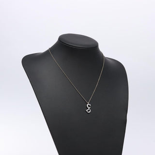 Christian Dior CD Pendant Necklace Metal