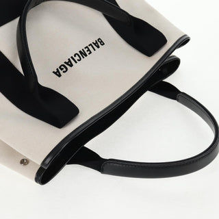 Balenciaga Navy Cabas Canvas with Leather