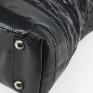 Chanel CC Charm Zip Tote Quilted Coated Canvas