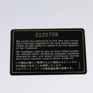 Chanel Logo Chain Shoulder Bag Leather