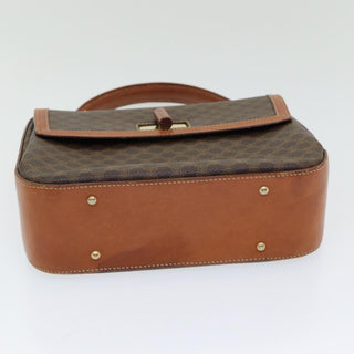 Celine Vintage Convertible Top Handle Bag Macadam Coated Canvas