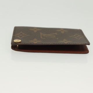 Louis Vuitton Porte Cartes Pression Card Case Monogram Canvas