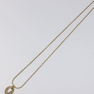 Christian Dior CD Pendant Necklace Gold-plated