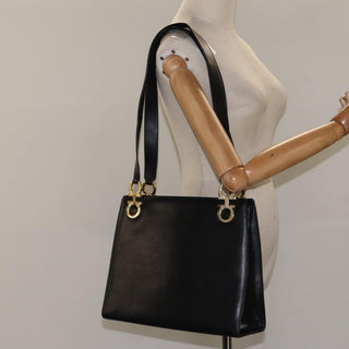 Salvatore Ferragamo Gancini Shoulder Bag Leather