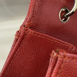 Chanel Vintage CC Flap Top Handle Calfskin Leather