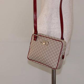 Celine Vintage Macadam Shoulder Bag Canvas