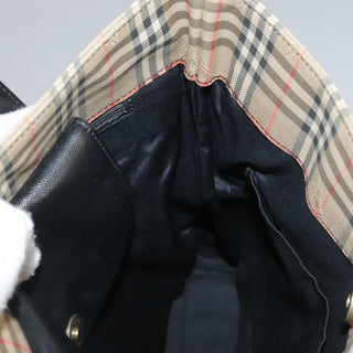 Burberry Nova Check Tote Leather