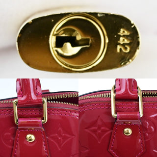 Louis Vuitton Alma Handbag Monogram Vernis