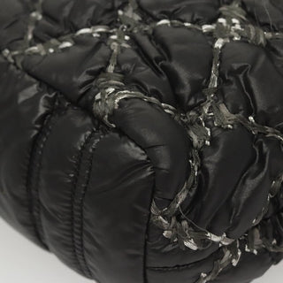 Chanel Tweed on Stitch Zip Tote Quilted Nylon