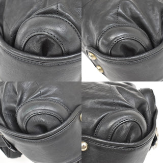 Chanel CC Logo Quilted Stitch Hand Tote Bag Leather