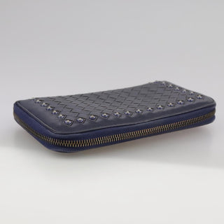 Bottega Veneta Intrecciato Long Zip  Wallet Leather