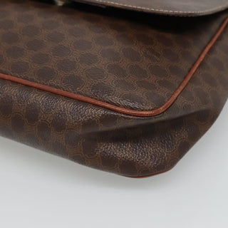 Celine Vintage Macadam Shoulder Bag Canvas and Leather