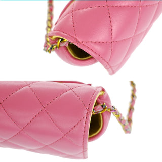 Chanel Classic Sunglasses Case with Chain Quilted Lambskin with Rainbow Hardware