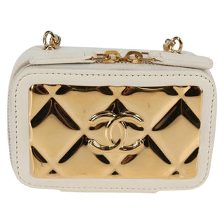 Chanel CC Zip Around Clutch with Chain Quilted Metal and Lambskin
