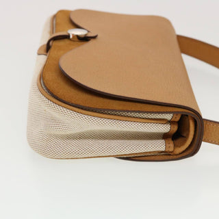 Hermes Colorado Handbag Leather and Toile