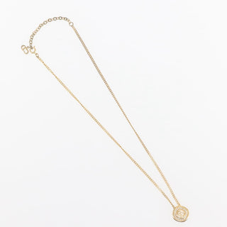 Christian Dior CD Pendant Necklace Metal