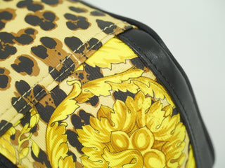 Versace Vanity Hand Bag Canvas and Leather