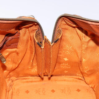 MCM Visetos Handbag Canvas and Leather