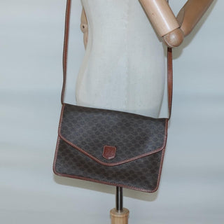 Celine Macadam Shoulder Bag PVC Leather