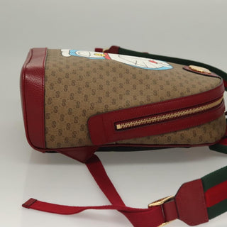 Gucci Doraemon Zip Backpack Printed Mini GG Coated Canvas