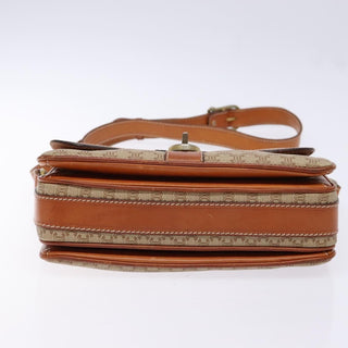 Celine Vintage Macadam Shoulder Bag Canvas and Leather