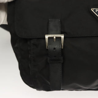 Prada Double Buckle Flap Messenger Bag Tessuto