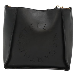 Stella McCartney Logo Crossbody Bag Perforated Faux Leather