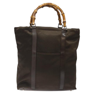 Gucci Vintage Bamboo Handle Tote Nylon