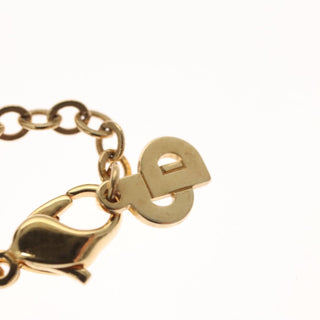 Christian Dior Logo Heart Pendant Necklace Metal