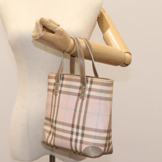 Burberry Nova Check Tote Canvas and Leather