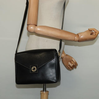 Celine Vintage Circle Logo Crossbody Bag Leather