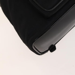 Gucci Vintage Bamboo Backpack Nylon and Patent Leather