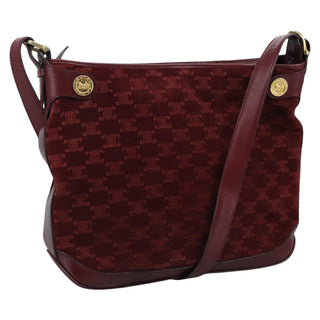 Celine Vintage Macadam Shoulder Bag Suede