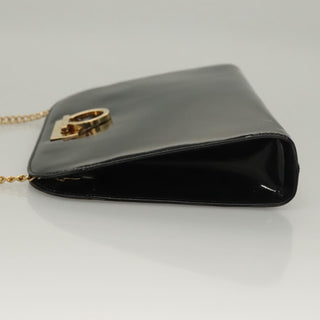 Salvatore Ferragamo Gancini Shoulder Bag Patent Leather
