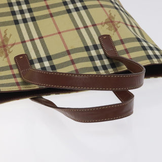 Burberry Top Handle Tote Haymarket Coated Canvas