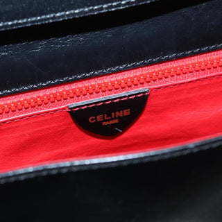 Celine Vintage Circle Logo Crossbody Bag Leather