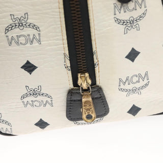 MCM Visetos Handbag Canvas and Leather
