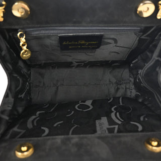 Salvatore Ferragamo Convertible Vara Bow Tote Suede