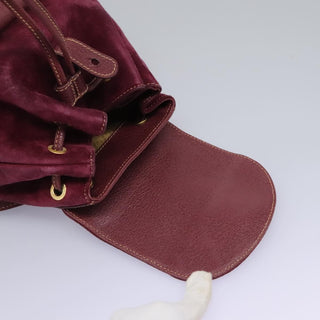 Gucci Vintage Bamboo Backpack Suede