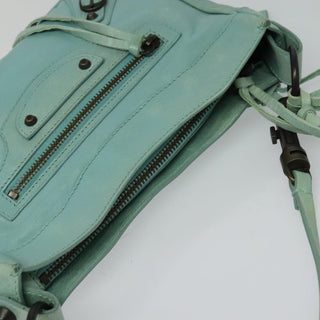 Balenciaga Hip Classic Studs Crossbody Bag Leather