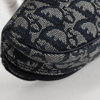 Christian Dior Saddle Zip Pouch Diorissimo Canvas