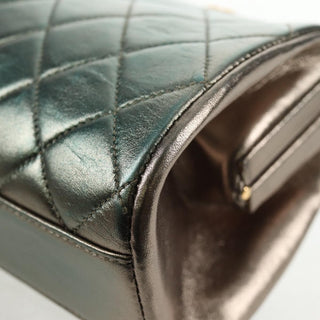 Chanel Vintage Chain Frame Bag Quilted Lambskin