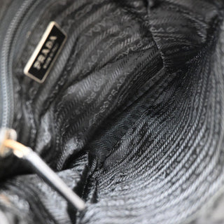 Prada Logo Flap Messenger Tessuto