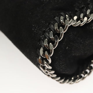 Stella McCartney Falabella Fold Over Crossbody Bag Studded Shaggy Deer