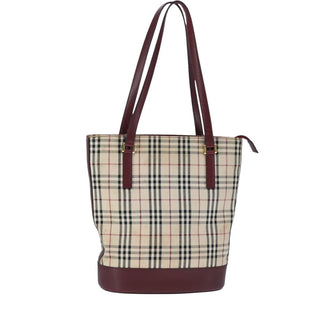 Burberry Nova Check Tote canvas check pattern