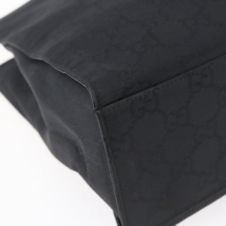 Gucci Vintage Bamboo Handle Tote GG Nylon