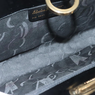 Salvatore Ferragamo Gancini Shoulder Bag Patent Leather